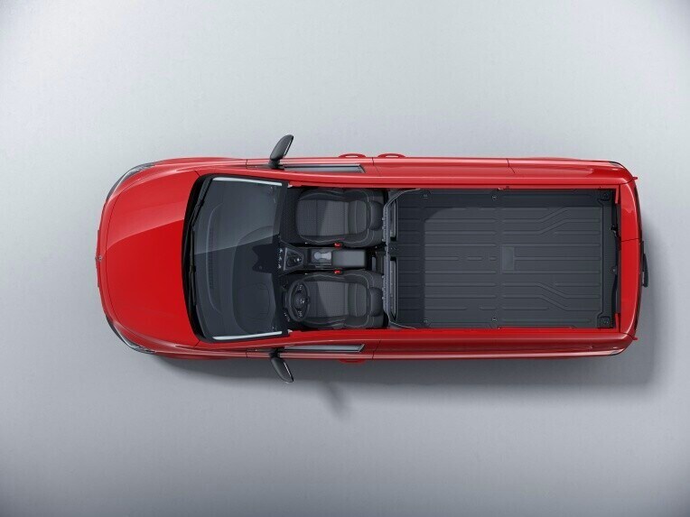 Zvýšené užitočné zaťaženie v skriňovom vozidle Mercedes-Benz Citan.
