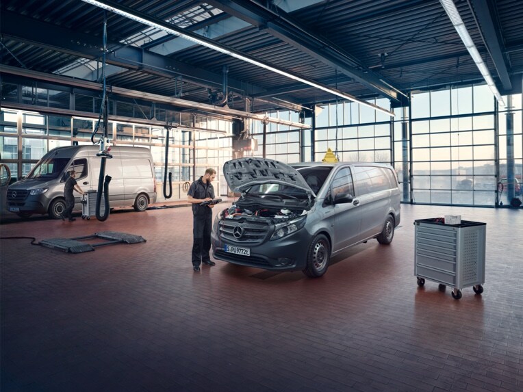 Bezplatný servis pre úžitkové vozidlá Mercedes-Benz