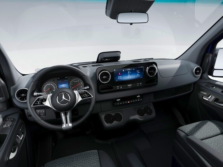 Kabína vodiča skriňového vozidla Mercedes-Benz Sprinter s líniou výbavy SELECT.