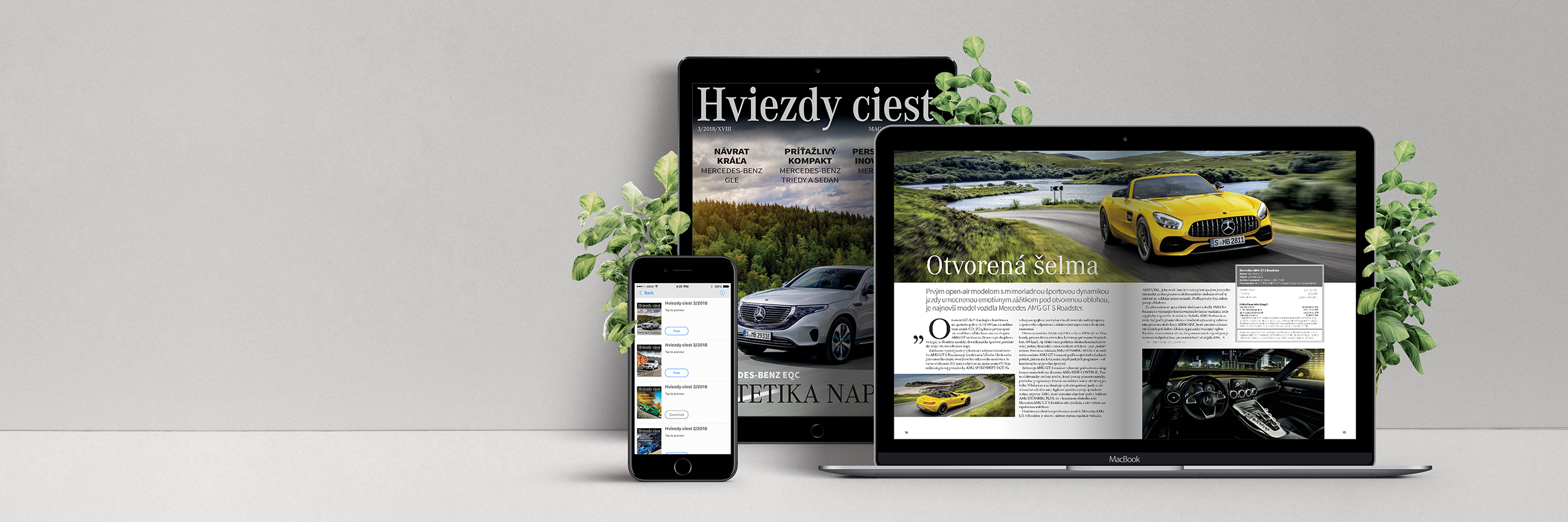 Na obrázku je vizualizácia rôznych možností čítania magazínu Hviezdy Ciest. Hviezdy Ciest: Magazín vašej triedy.